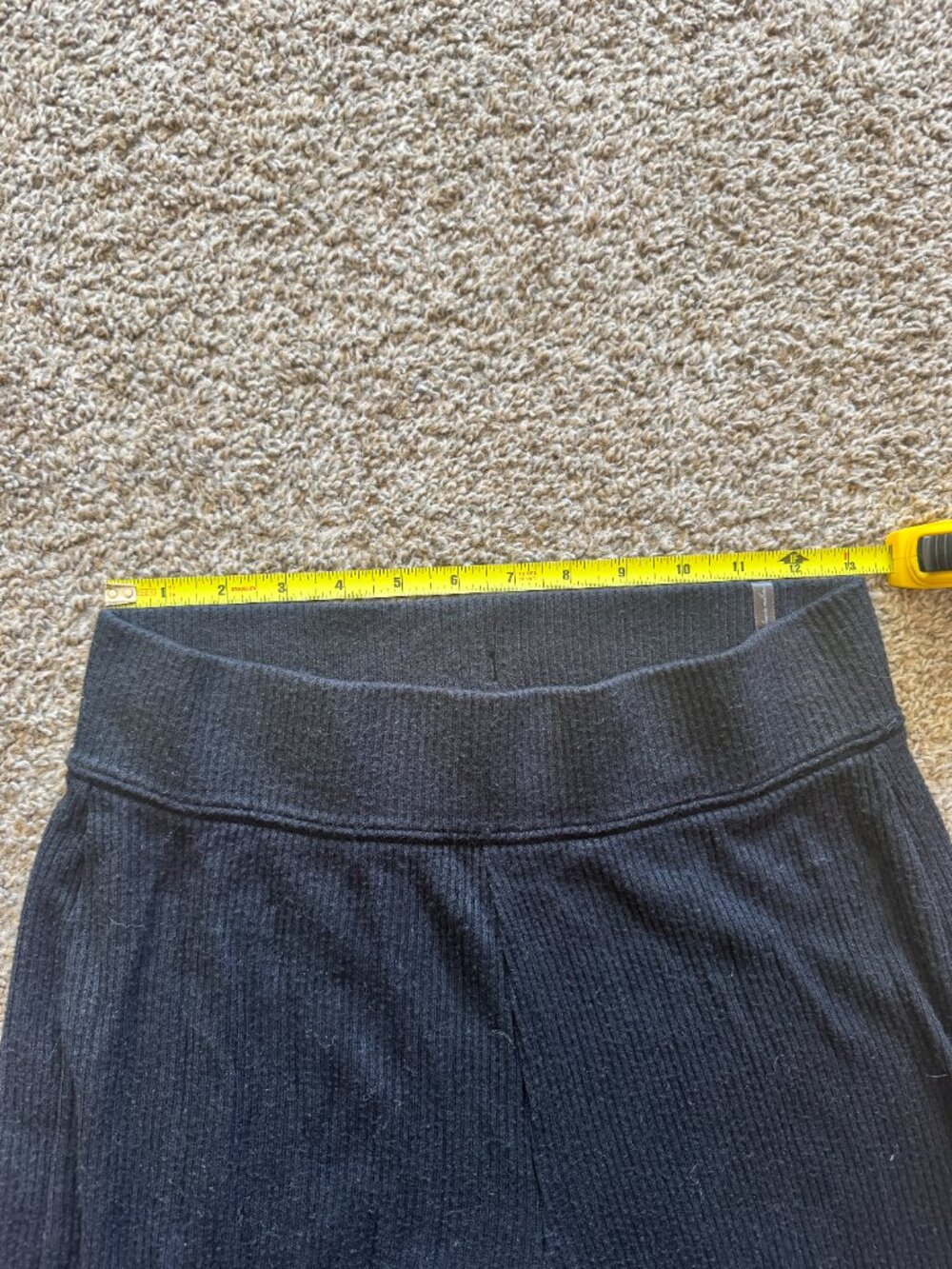 Travis Mathew Ribbed Black Lounge Wide Leg Pants‎ Size Medium - Picture 3 of 7